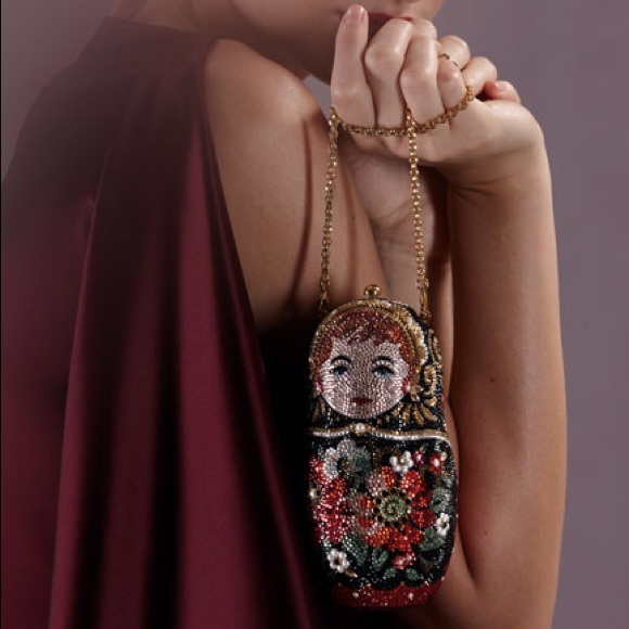 Judith Leiber Russian Doll Crystal Minaudiere